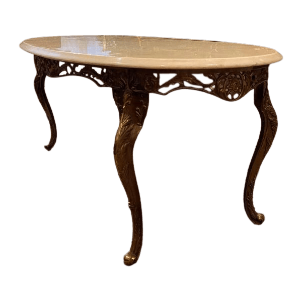 Vintage Marble Top with Brass Base (13)